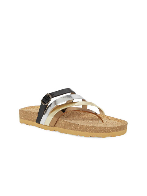 

Forever Glam by Pantaloons Women Multicoloured Open Toe Flats, Multi