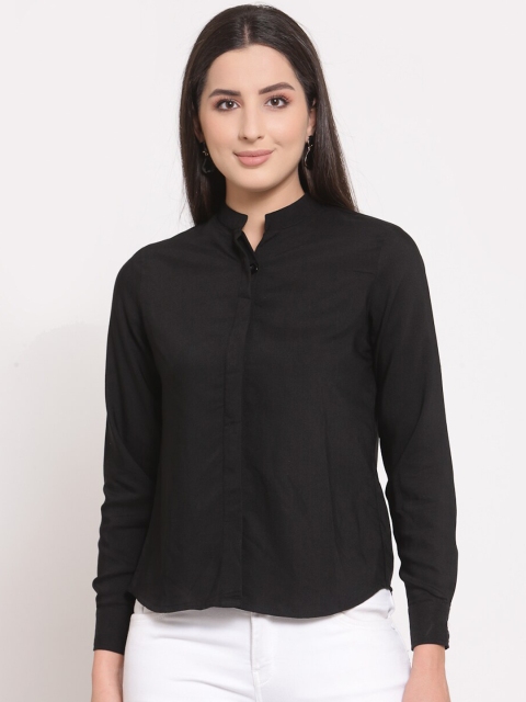 

LUCERO Women Black Formal Shirt