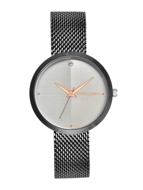 

STUDIO ETHENO Women Grey Brass Dial & Gunmetal Toned Straps Watch RP16-MSH-GUN-GUN