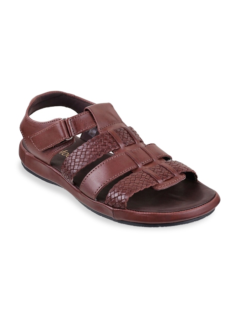 

Metro Men Brown Leather Fisherman Sandals