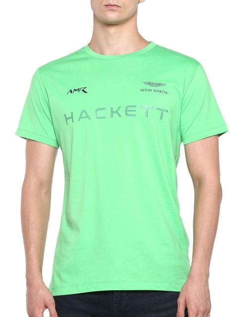 

HACKETT LONDON Men Green Brand Logo T-shirt