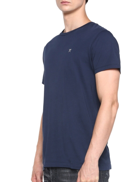 

HACKETT LONDON Men Navy Blue T-shirt