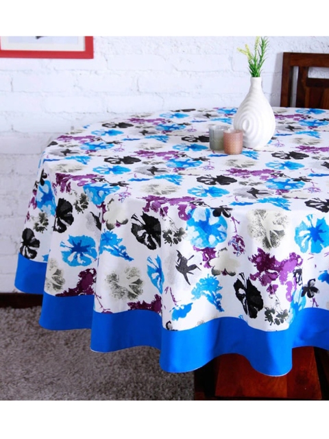 

Lushomes Multi 6 Seater Printed Round Table Cloth