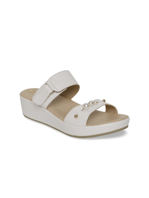 

Mode by Red Tape Off White PU Comfort Heels