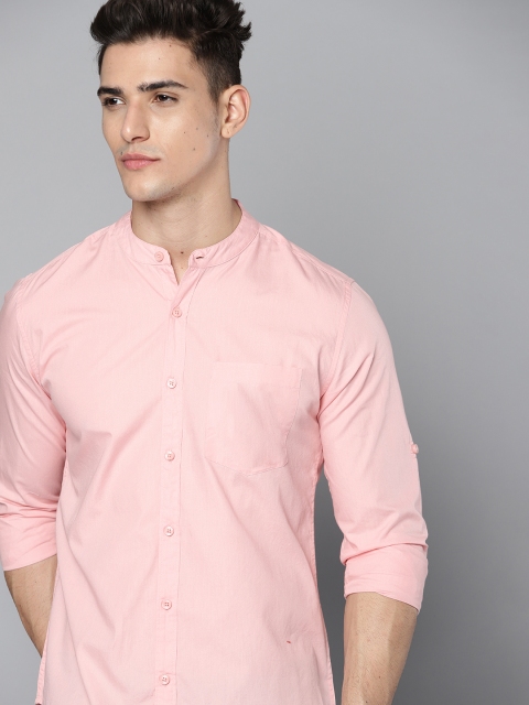 

Harvard Men Pink Solid Pure Cotton Shirt