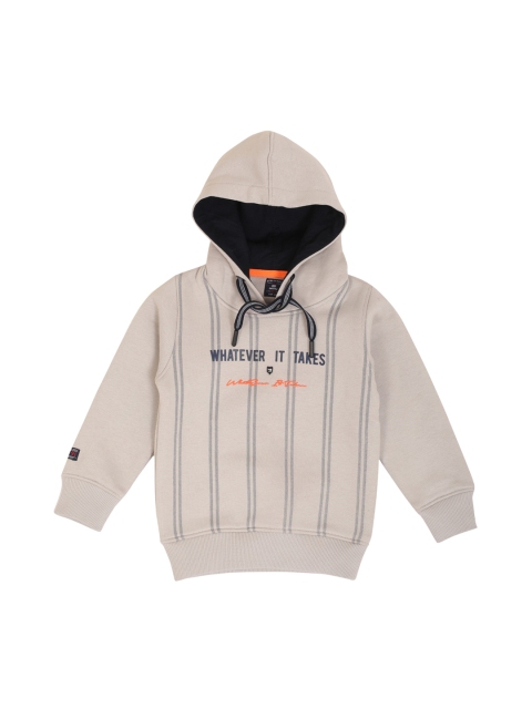 

Noddy Boys Grey Striped Hooded Sweatshirt