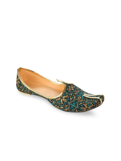 

Hulya Men Blue Printed Mojaris