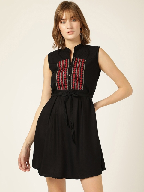 

V2 Value & Variety Black Embroidered Dress