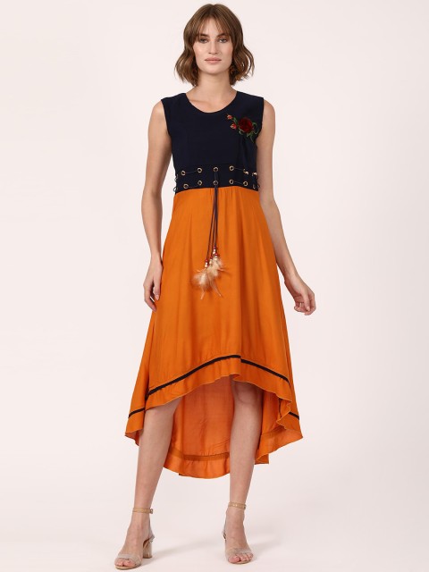 

V2 Value & Variety Mustard Yellow Midi Dress