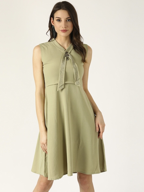 

V2 Value & Variety Green A-Line Dress