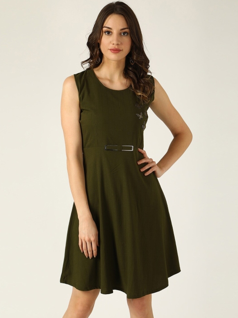 

V2 Value & Variety Green A-Line Dress