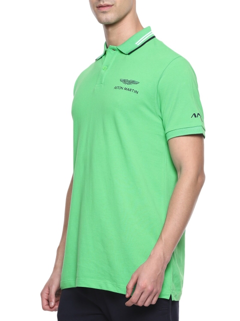 

HACKETT LONDON Men Green Polo Collar T-shirt