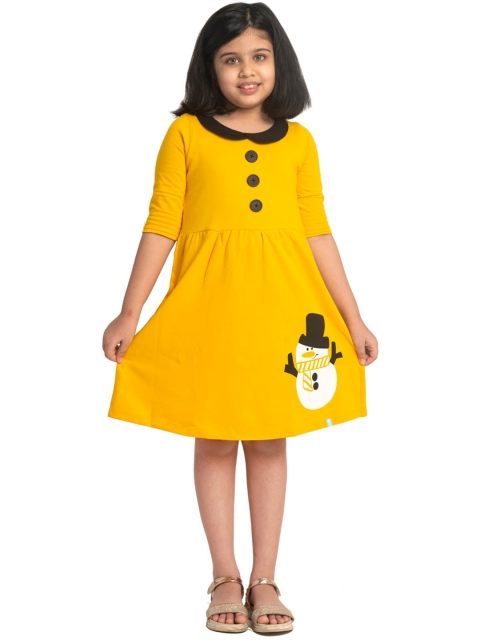 

You Got Plan B Yellow Peter Pan Collar Dress