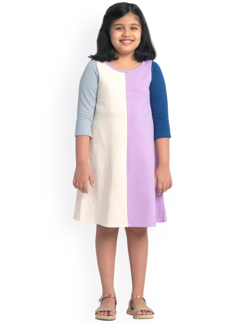 

You Got Plan B Multicoloured Colourblocked A-Line Dress, Multi