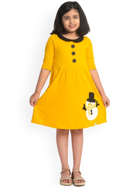

You Got Plan B Yellow Peter Pan Collar Dress