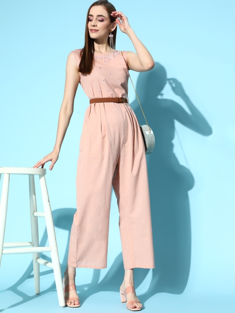 

Silai Bunai Women Yellow Solid Ethnic Jumpsuit