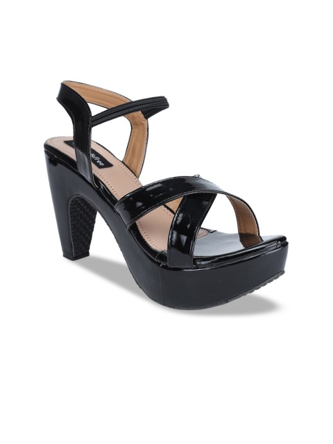 

Walkfree Black Platform Sandals