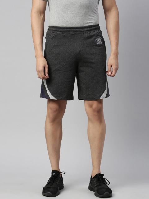 

Bitz Men Black & Grey Lounge Shorts