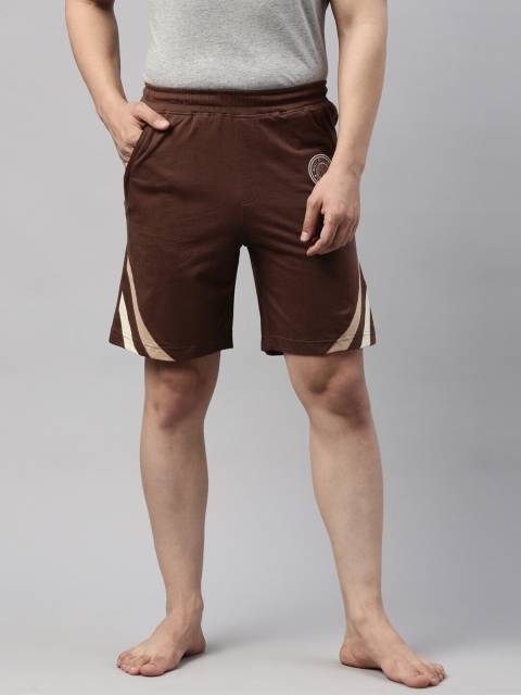 

Bitz Men Brown Organic Cotton Lounge Shorts
