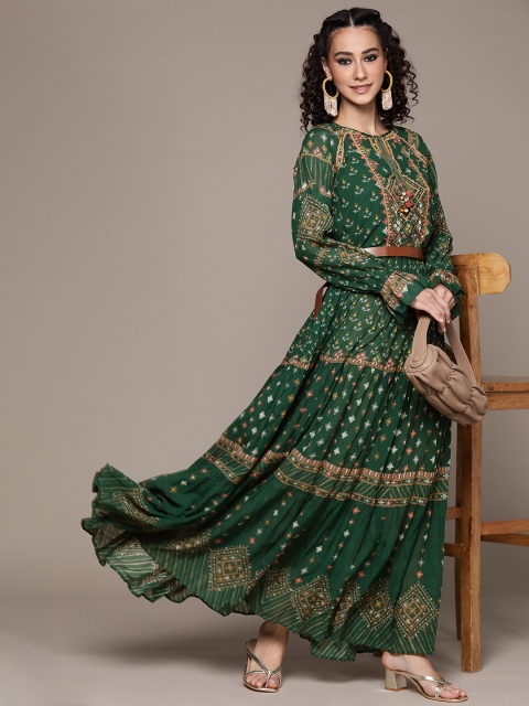 

Ritu Kumar Green Ethnic Maxi Dress