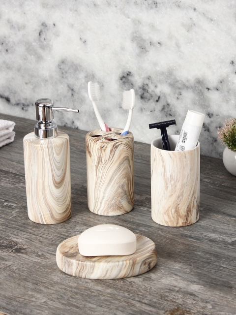 

House Of Accessories Beige Ceramic Bathroom Accessories