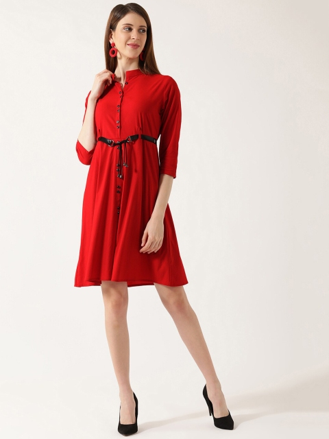 

V2 Value & Variety Red A-Line Dress