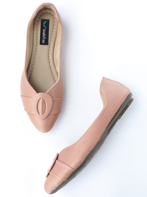 

Walkfree Women Peach-Coloured Ballerinas Flats