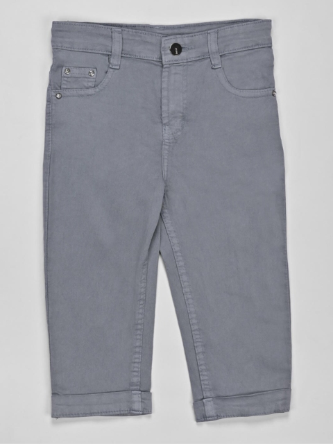 

ZOLA Girls Grey & Black Capris