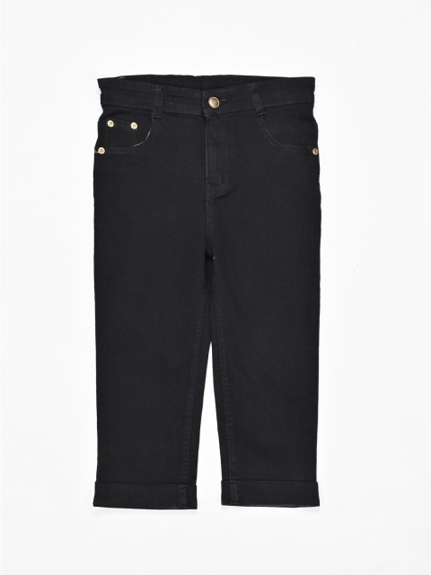 

ZOLA Girls Black Denim Capris