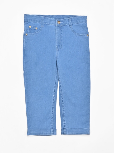 

ZOLA Girls Blue & Gold-Toned Capris