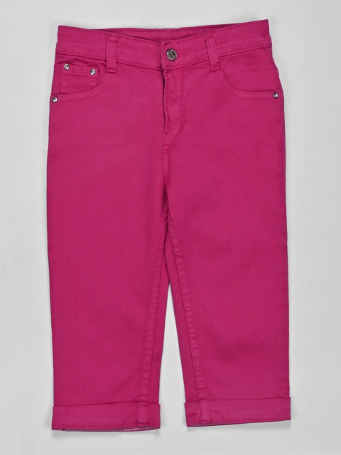 

ZOLA Girls Pink Denim Capris