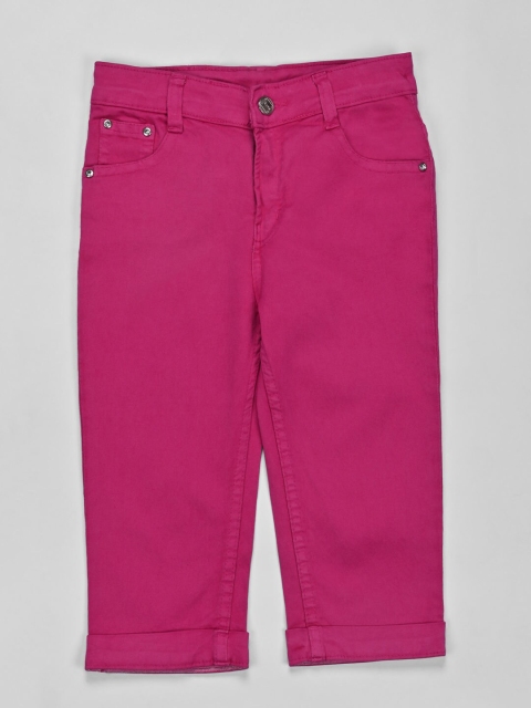 

ZOLA Girls Pink Denim Capris