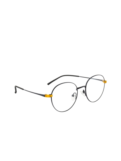 

Ted Smith Unisex Black & Yellow Full Rim Round Frames TS-NDC5031_C5