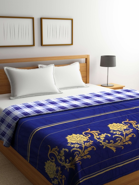 

Arrabi Blue & White Ethnic Motifs Mild Winter Double Bed Comforter