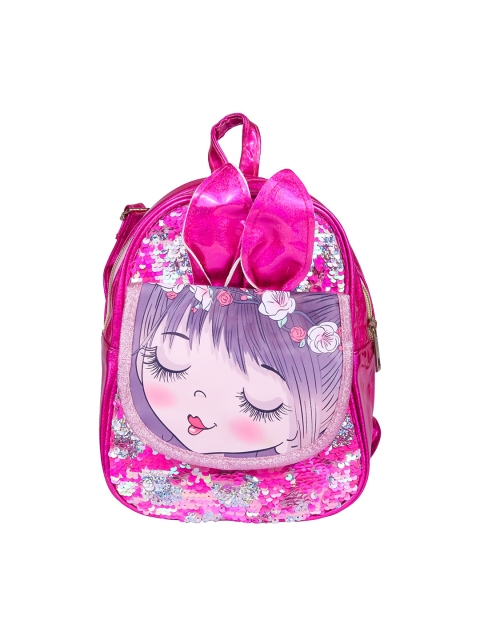 

Spiky Kids Pink Printed & Embellished Backpack