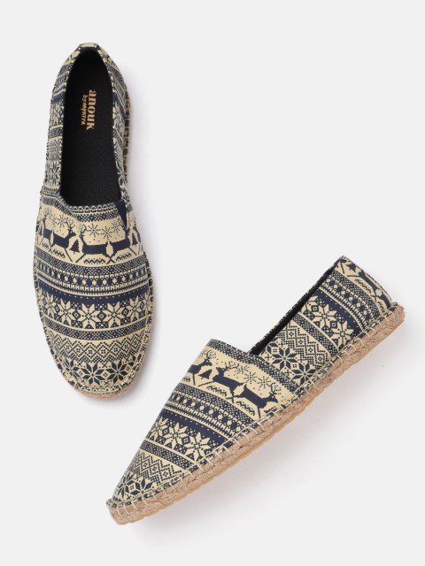 

Anouk Men Navy Blue Fair Isle Print Espadrilles