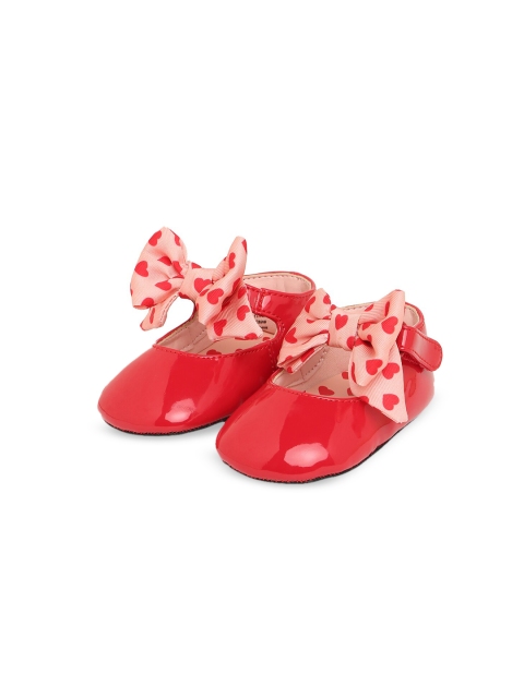 

CHARLES & KEITH Girls Red Printed Ballerinas with Bows Flats