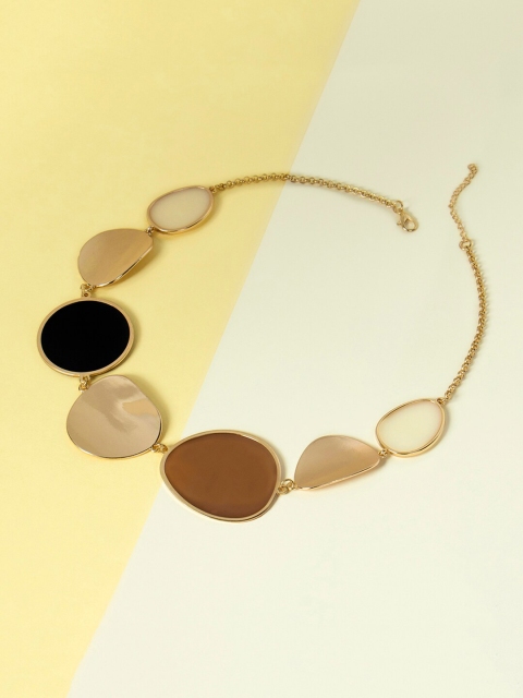 

Mikoto by FableStreet Gold-Plated & Black Necklace