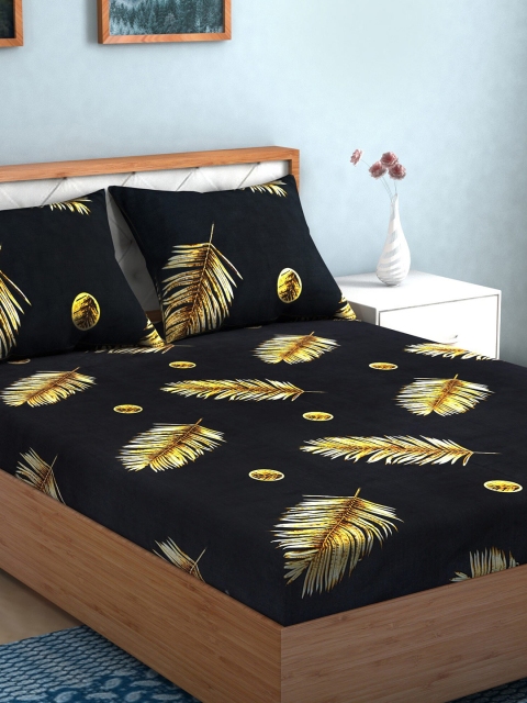 

TAG 7 Multicoloured Printed Cotton 144 TC 2 King Bedsheet With 4 Pillow Covers, Multi