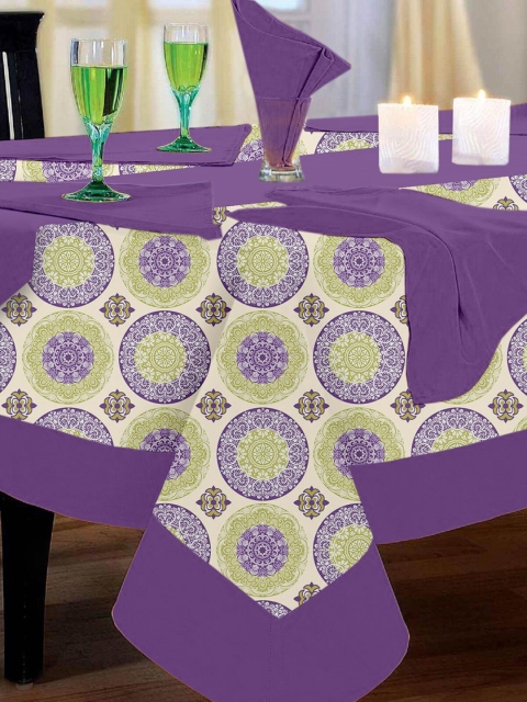 

Lushomes Lavender Printed 12 Seater Table Linen Set