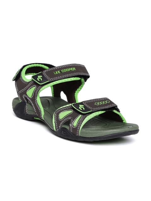 Lee Cooper Men Olive Green Sports Sandals available at myntra for Rs.1274