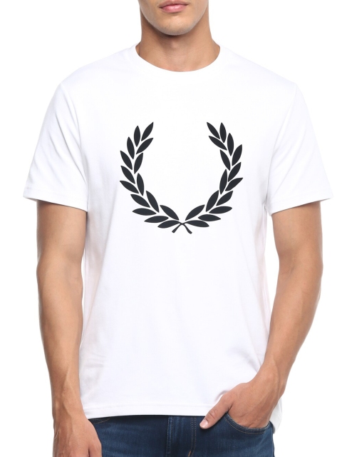 

Fred Perry Men White Printed T-shirt