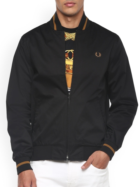 

Fred Perry Men Black Bomber Jacket