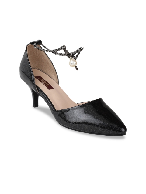 

SHUZ TOUCH Black Party Kitten Pumps