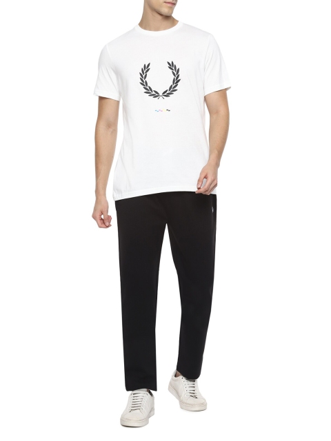 

Fred Perry Men White Printed T-shirt