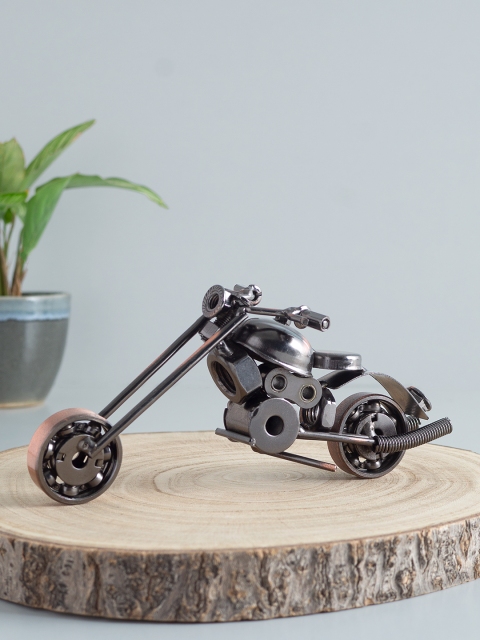 

Golden Peacock Copper-Toned Metal Motor Bike Showpiece