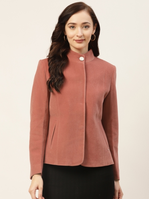 

Okane Women Pink Solid Tailored Jacket