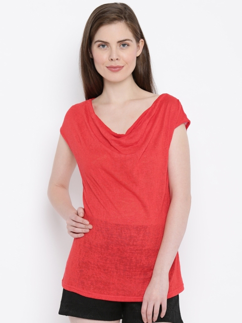 

AND Women Coral Red Top