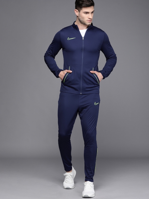 

Nike Men Navy Blue Solid Academy ACD21 Knit Soccer Tracksuit