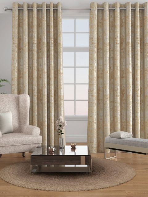 

Raymond Home Set of 2 Beige Regular Door Curtains